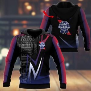 Personalized Pabst Blue Ribbon Esport Style Hoodie & Zip Hoodie