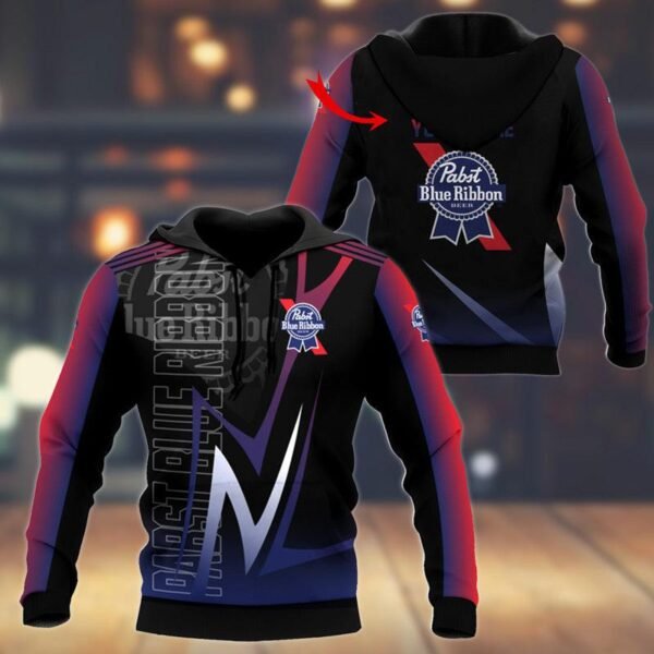 Personalized Pabst Blue Ribbon Esport Style Hoodie & Zip Hoodie