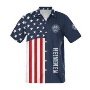 Heineken America Flag Button Shirt - Flexiquor.com