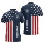 Heineken America Flag Polo Shirt