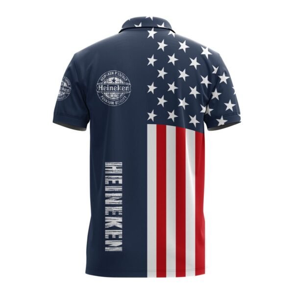 Heineken America Flag Polo Shirt