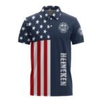 Heineken America Flag Polo Shirt
