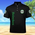 Heineken American Flag Men's Plus Size Polo Shirt