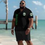 Heineken American Flag Men's Plus Size Polo Shirt