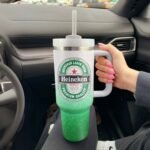 Heineken Cat In The Hat 40oz Tumbler With Handle