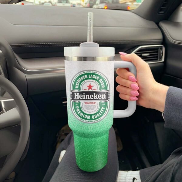 Heineken Cat In The Hat 40oz Tumbler With Handle