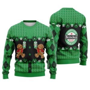 Heineken Christmas Gingerbread Ugly Sweater