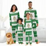 Heineken Christmas Tree Family Pajamas Set