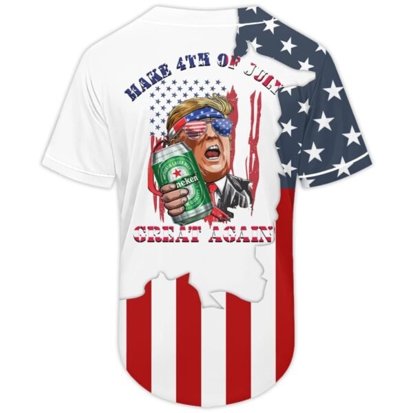 Heineken Donald Trump Independence Day Baseball Jersey