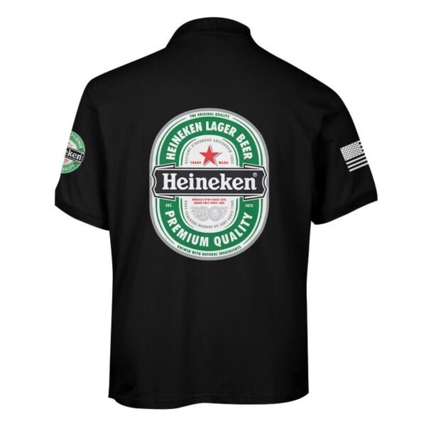 Heineken USA Flag Men's Plus Size Polo Shirt