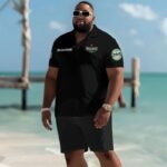 Heineken USA Flag Men's Plus Size Polo Shirt