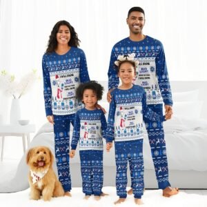 I Will Drink Bud Light Here Or There Christmas Family Pajamas Set