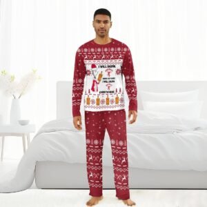 I Will Drink Fireball Here Or There Christmas Family Pajamas Set - Flexiquor.com
