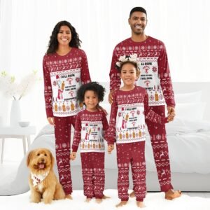 I Will Drink Fireball Here Or There Christmas Family Pajamas Set