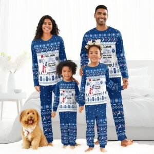 I Will Drink Michelob ULTRA Here Or There Christmas Family Pajamas Set