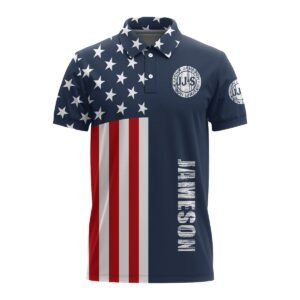 Jameson America Flag Polo Shirt - Flexiquor.com