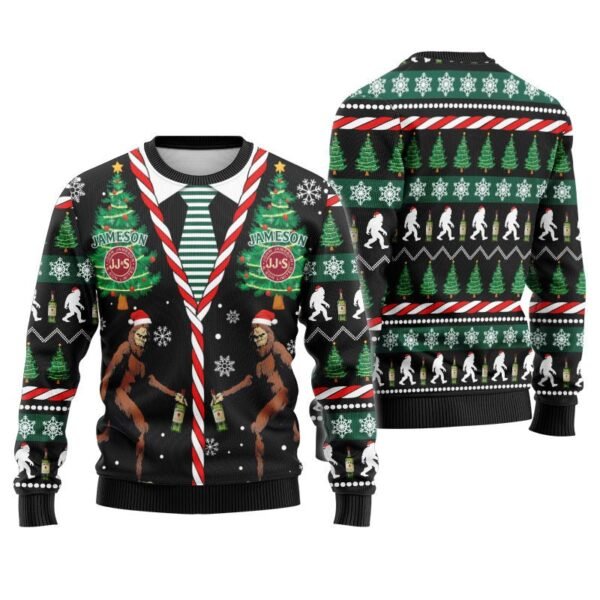 Jameson Christmas Bigfoot Ugly Sweater