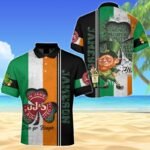 Jameson Irish St. Patrick's Day Men's Plus Size Polo Shirt