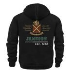 Jameson Scratches Marks Quarter Zip Hooded Sweatshirt