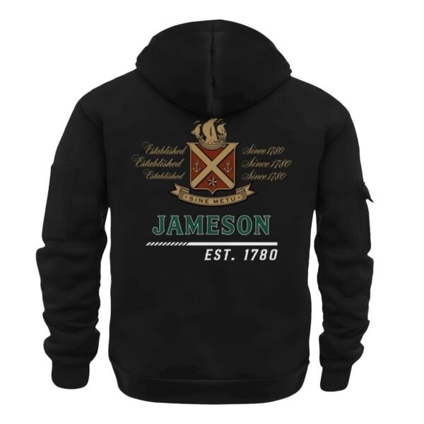 Jameson Scratches Marks Quarter Zip Hooded Sweatshirt