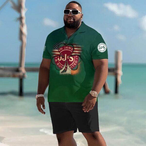 Jameson St Patrick's Day Men's Plus Size Polo Shirt
