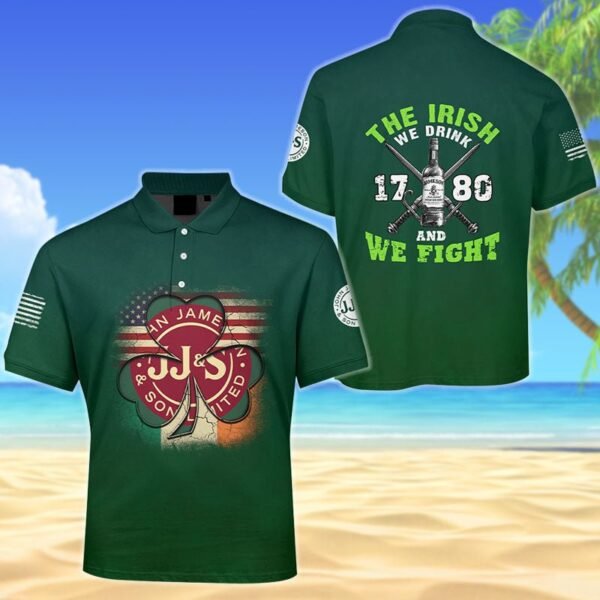 Jameson St Patrick's Day Men's Plus Size Polo Shirt