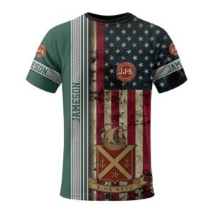 Jameson Stainless Steel American Flag T-Shirt - Flexiquor.com