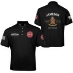 Jameson USA Flag Men's Plus Size Polo Shirt