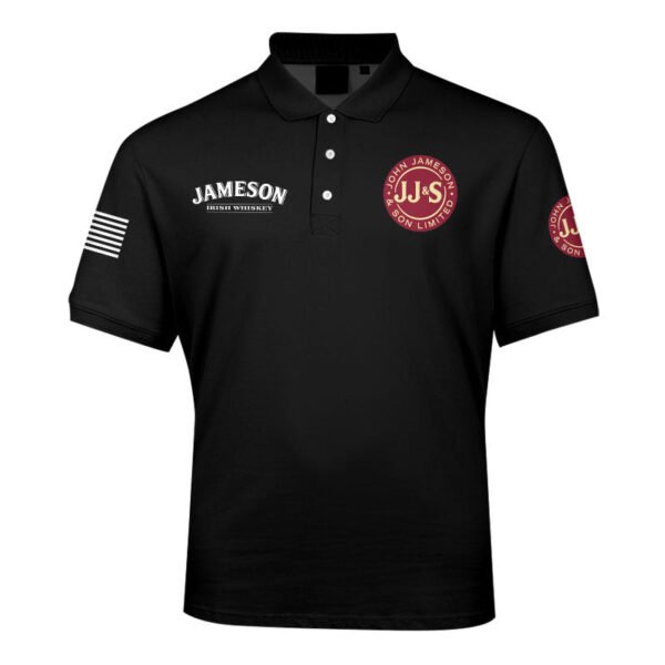 Jameson USA Flag Men's Plus Size Polo Shirt