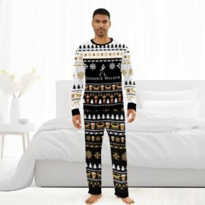 Johnnie Walker Christmas Scenes Family Pajamas Set - Flexiquor.com