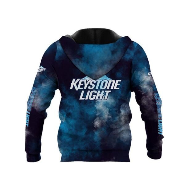 Keystone Light Colorful Smoke Hoodie & Zip Hoodie