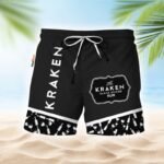 Kraken Rum Glass Bottle Dot Swim Trunks
