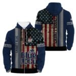 Labatt Blue Stainless Steel American Flag Hoodie & Zip Hoodie