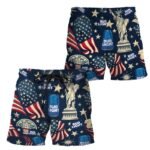 Bud Light Liberties Vintage Flag Swim Trunks