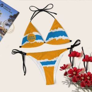 Torn Paper High Noon Triangle Bikini
