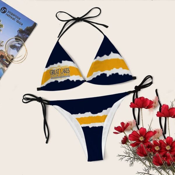 Torn Paper Great Lakes Triangle Bikini