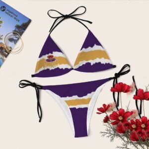 Torn Paper Crown Royal Triangle Bikini