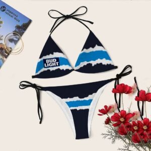 Torn Paper Bud Light Triangle Bikini