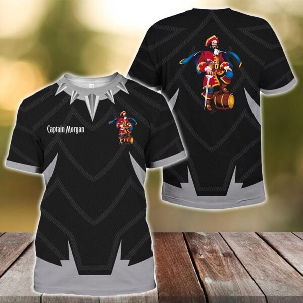 Captain Morgan Black Panther Armor T-Shirt