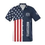 Marlboro America Flag Button Shirt