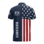 Marlboro America Flag Polo Shirt