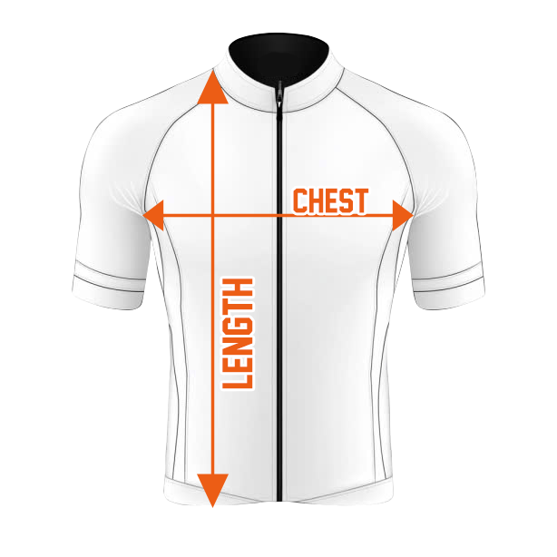 Men's Cycling Jersey Set Size Chart