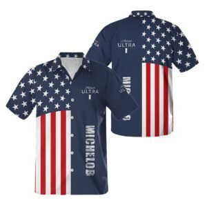 Michelob Ultra America Flag Button Shirt