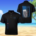 Michelob Ultra American Flag Men's Plus Size Polo Shirt