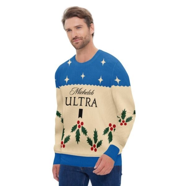 Michelob Ultra Chrismas Cherry Ugly Sweater