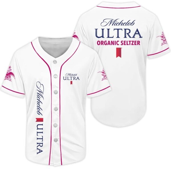 Michelob Ultra White Baseball Jersey