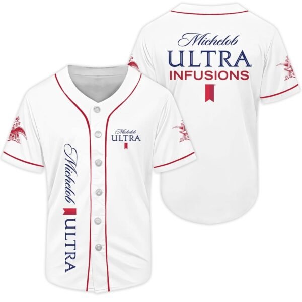 Michelob Ultra White Baseball Jersey