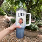 Miller Lite Cat In The Hat 40oz Tumbler With Handle