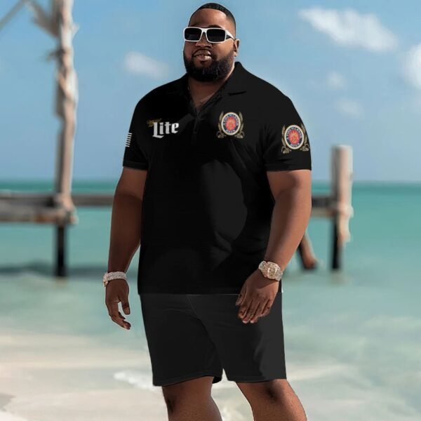 Miller Lite Men's Plus Size Polo Shirt