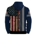 Miller Lite Stainless Steel American Flag Hoodie & Zip Hoodie